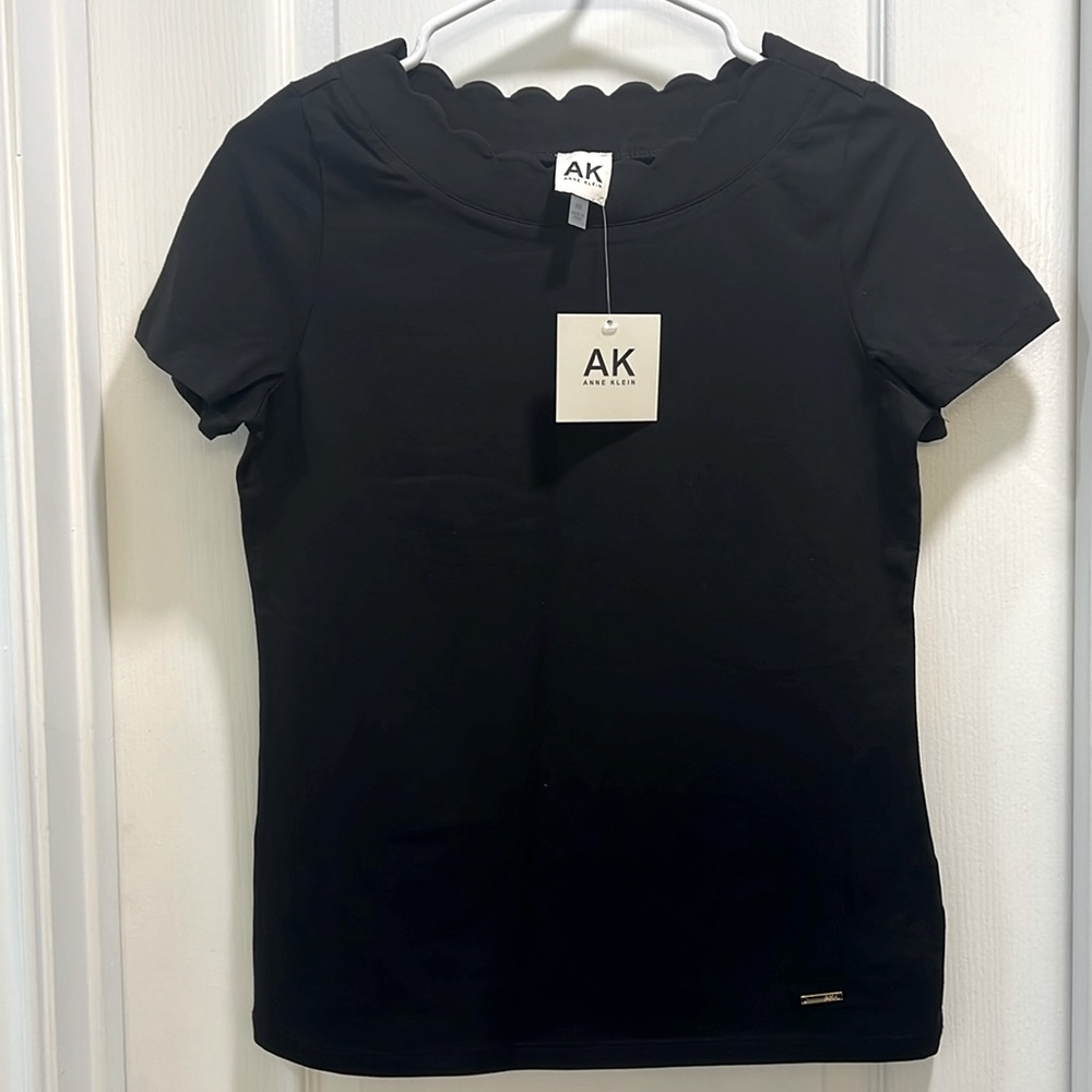 NWT black Anne Klein shirt XS